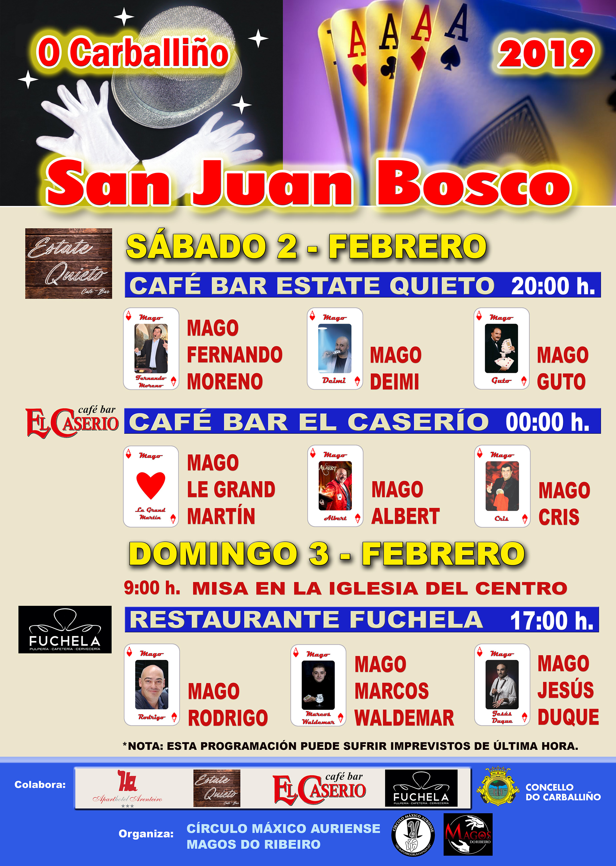 imagen cartel san juan bosco carballiño 2019